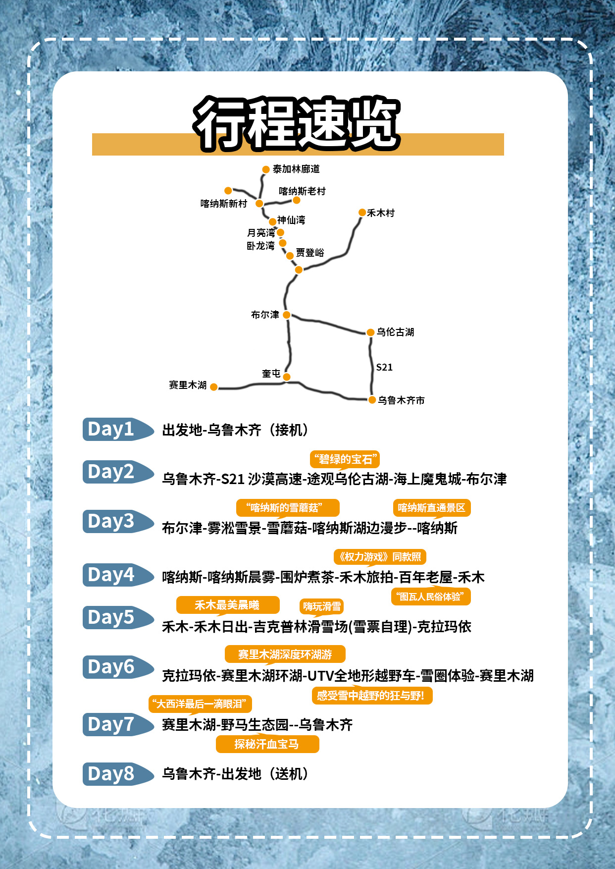 2024冬戀雙湖簡要行程
