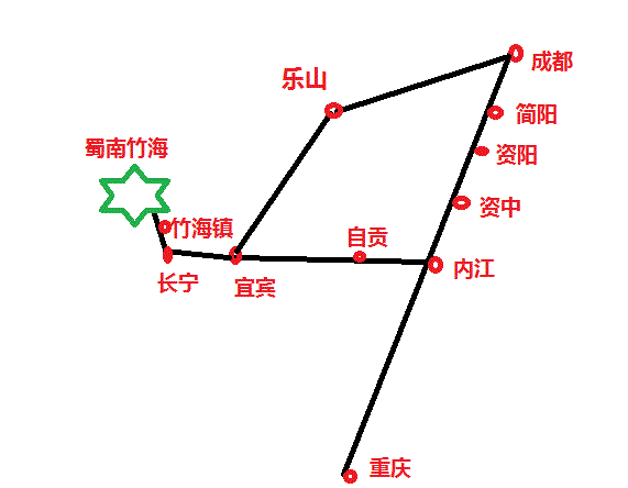 成都到蜀南竹海