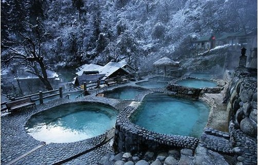 海螺溝二號營地溫泉 你養(yǎng)身的好地方！